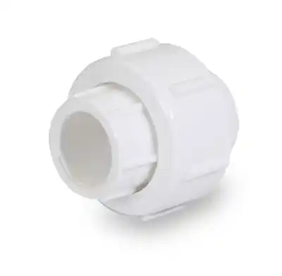 Everflow 395CU200 2 PVC Union Solvent Sched 40 White NSF Approved