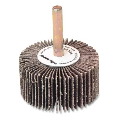 Weiler 30715 Wolverine Mounted Flap Wheel, 3/4 in Dia, 40 Grit, 30000 RPM
