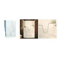 AKER 141033-R-000-002 SHRS-48 Series Alcove Shower (One-Piece) Gelcoated Fiberglass 48-1/4 x 36 x 76-1/2