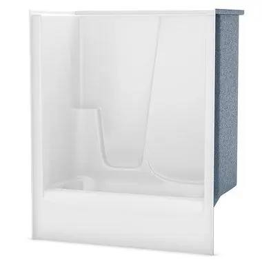 AKER 141004-L-000-002 GB-60 Alcove Tub / Shower (One-Piece) With LH Drain