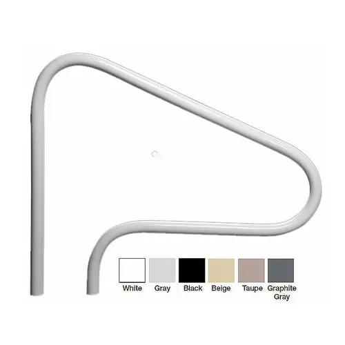 Saftron RTD-340-W Return to Deck Mounted 3-Bend Handrail