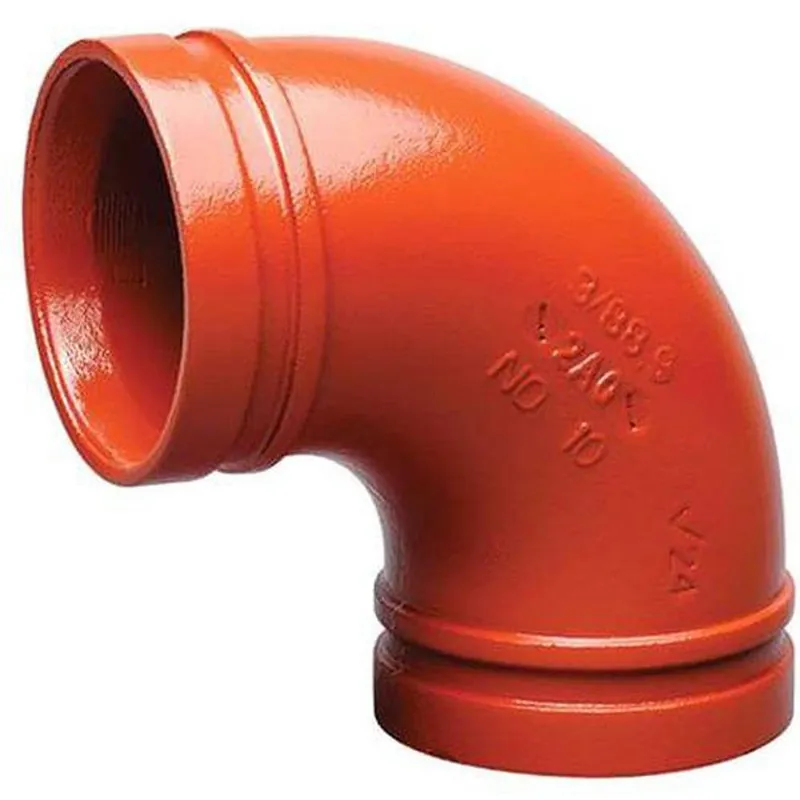 Victaulic F120110PF0 FireLock Style 110 12 In. Grooved Center Painted Long Radius 45 Degree Elbow