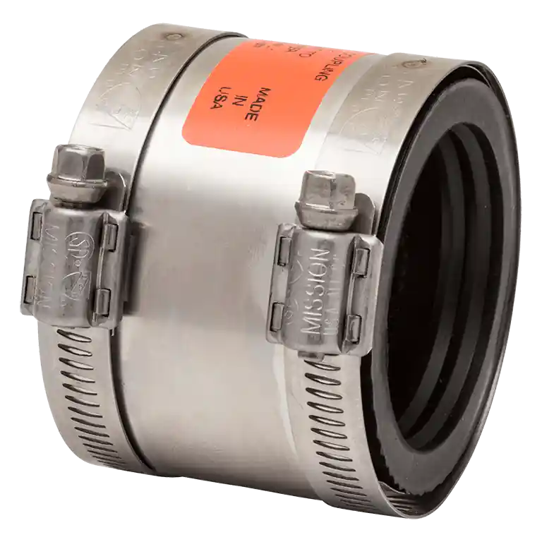 MISSION RUBBER CO INC TCG 0806042 6 to 6 Cast Iron/Plastic/Steel to Cast Iron/Cast Iron XH/Plastic/Steel Coupling