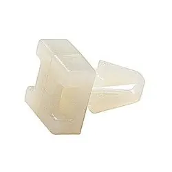 Thomas & Betts TC823-TB Cable Tie Push Mount Mounting Base .438x.625 Natural Nylon 6.6 Push Mount Mounting- 1/4 Stud