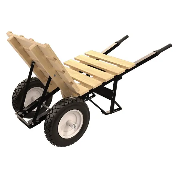 Bon Pro Plus 28-917 Brick & Tile Barrow - Double Flatfree Tire Steel Handle