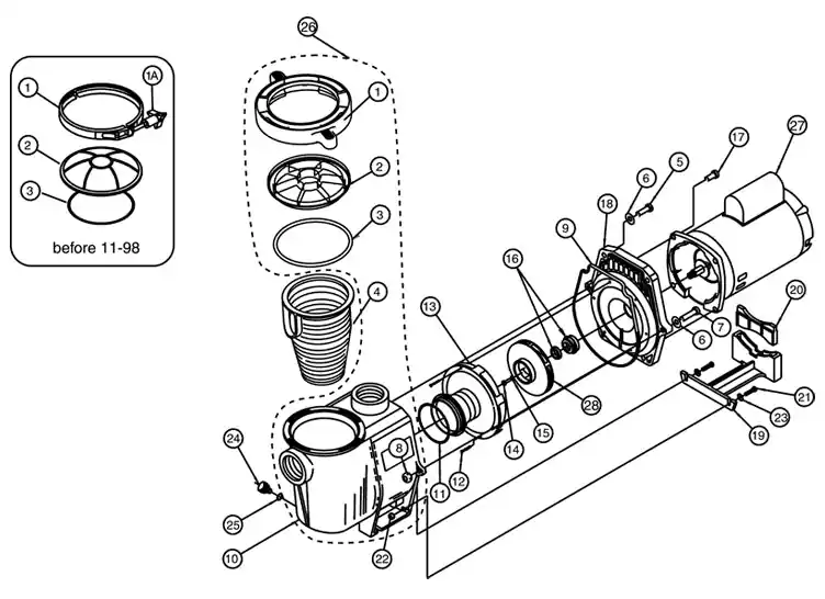 Pentair 011642 Pool Pump Replacement