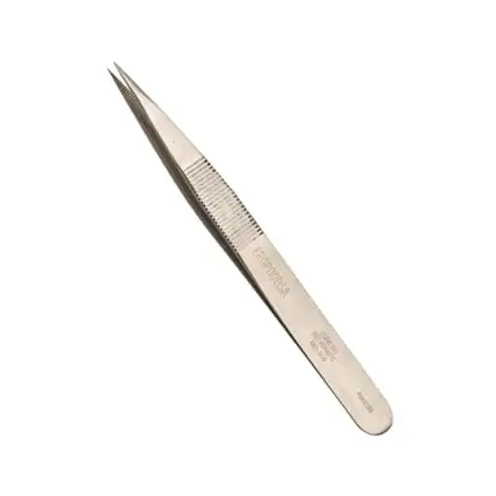 EREM EROP OOD-SA Anti-Magnetic Pointed Tweezer, 4-3/4 L, Stainless Steel