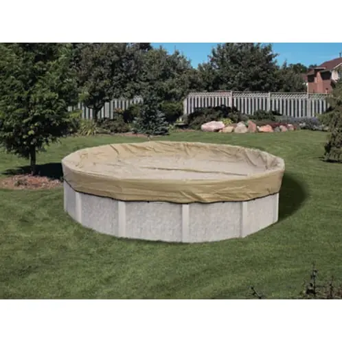 HPI AK30R4 HPI Armor Kote 30' Round Winter Cover, 4' Overlap, Tan/Blue