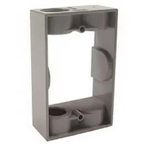 Raco 5399-0 Powder Coated Die Cast Aluminum 1-Gang Extension Adapter 5-1/4 Inch x 3-1/2 Inch x 1-1/2 Inch