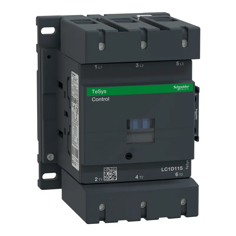 Schneider Electric LC1D115F7 Square D 600 VAC 115 Amp 3-Pole 1NO 1NC Screw Terminal Full Voltage Non-Reversing IEC Contactor