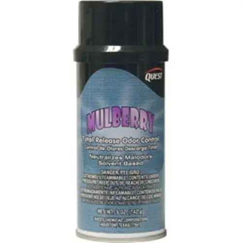 QuestSpecialty 314001 Total Release Odor Eliminator 5 oz Aerosol Mulberry 314001