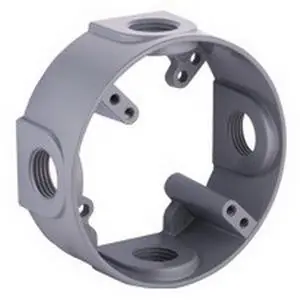 Raco 5363-0 Powder Coated Die Cast Aluminum Round Extension Adapter 4-Inch x 1-1/2-Inch 16.3-Cubic-Inch