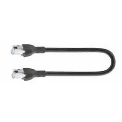 Belden E601003010S1 Copper Patchcord, Non-modular, Commercial, 3 M CAT 6 Patch Cord, IND PVC JKT Solid 23-4 PR BLK, RJ45-RJ45 LVL 2