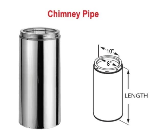 DuraVent 8DT-12 Duratech 2100 Degree All Fuel Chimney System