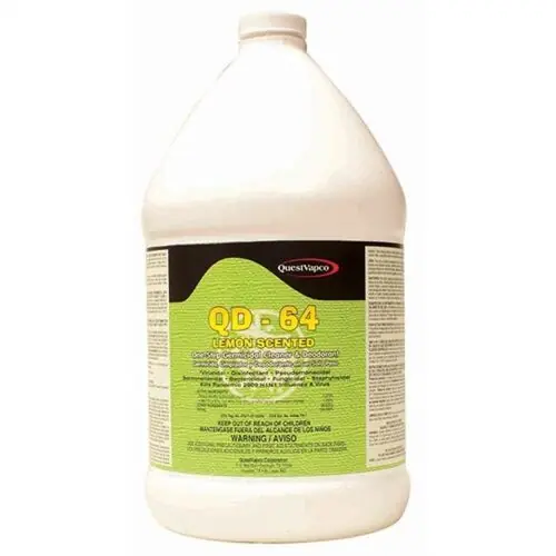 QuestSpecialty 353415 QD-64 One Step Germicidal Cleaner Lemon 1 gal 4/Case
