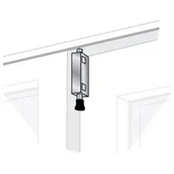 PRO-LOK EPL-108-W Patio Door Lock Large Rectangular 6 x 1-1/8 White