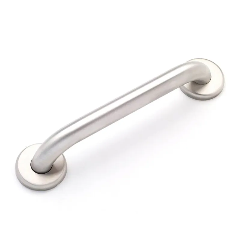 Elcoma 01-2248ST Straight Grab Bar, Smooth Grip, Twist Lock Flange, Stainless Steel, 1 1/4 x 48