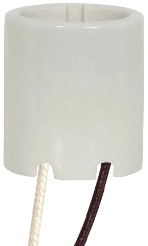 SATCO 80/1734 1-3/4 in. 660W 660V Keyless Socket with Paper Liner in Porcelain
