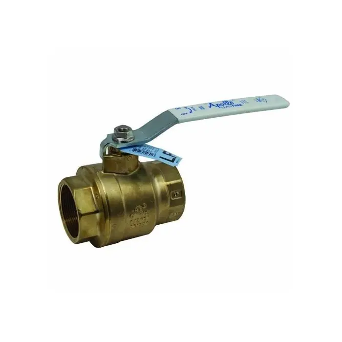 Apollo 77FLF10901 77FLF-100 Series Forged Brass Full Port Ball Valve, Lead-Free, IPS, NPT Thread, Ideal For Natural Gas, 2-1/2