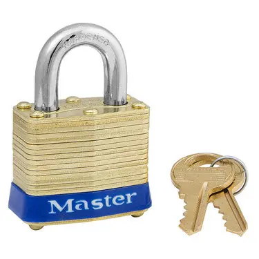 Master Lock 4 Keyed Padlock - Open Shackle, Shackle Diameter: 9/32 in