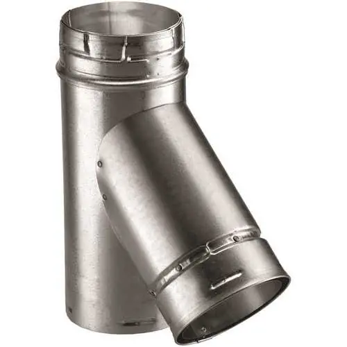 DuraVent 6GVY46 6 Double Wall B Vent 28 Ga (6X4X6 BVENT WYE 4 BRCH 6 BSE)