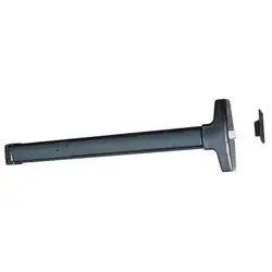 Detex V40-628-EB-CD-99-36-RWE Exit Device, Rim, Cylinder Dogging, Surface Strike, Red Pushpad, Exit Alarm with 9 Volt Battery, 36 Door Opening