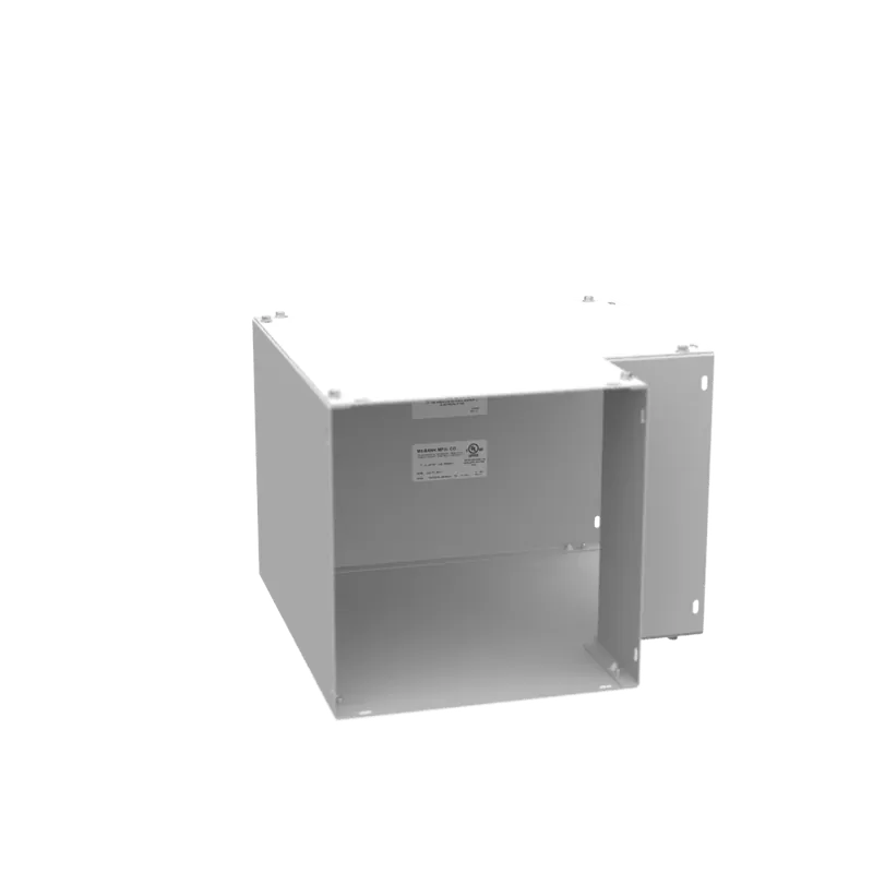 Milbank 1010L90S 90 Degree Top Access Elbow 10 Inch x 10 Inch Steel ANSI 61 Gray Polyester Powder Coated