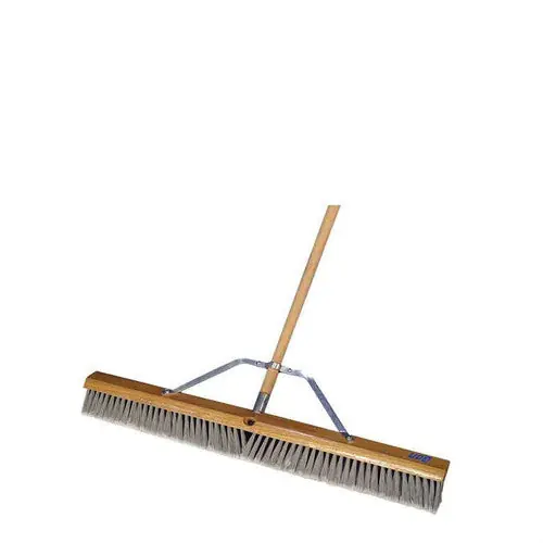 Bon 84-811 Heavy Duty Silver Tip Flagged Broom - 30 With 5' Wood Handle