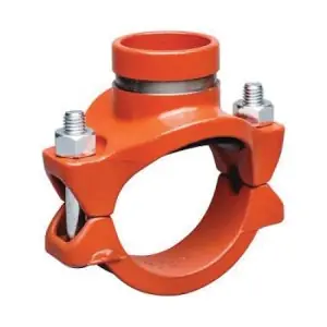 Victaulic CE71920GE1 FireLock Style 920 6 x 6 x 3 in. Grooved Hot Dipped Galvanized Ductile Iron Mechanical Tee