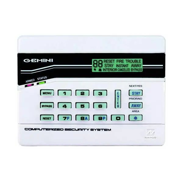 NAPCO GEM-K4RF Gemini Fixed English Keypad With RF Receiver