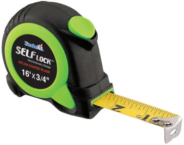 Komelon SL2816 Self Lock Measuring Tape 3/4 in x 16 ft
