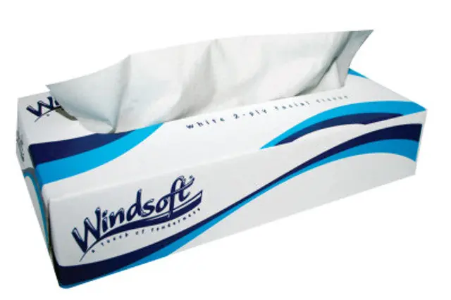 Windsoft WIN2360 Facial Tissues 8 in x 8.3 in