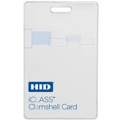 HID Global 2080PGSMV iCLASS Clamshell Card, 2k Bits w/ 2 App Area, Prog with Standard iCLASS Access Control App Only