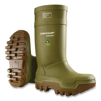 Dunlop E662843.10 Purofort Thermo+ Rubber Boots Steel Toe (Men's 10 16 in Boot) Replacement MPN