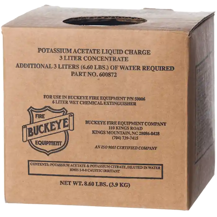 Buckeye 600872 Wet Chemical Class K Recharge Agent 6 L