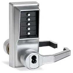 KABA LR1041B-26D-41 Mechanical Pushbutton Lock Heavy Duty Right Hand SFIC Best Equivalent 6 or 7-Pin 1/2 Cylindrical Throw Latch