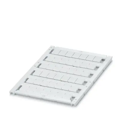 Phoenix Contact 0828740 UniCard Terminal Block Marker Polyamide Unlabeled White 7.6 mm W 7.6 x 10.5 mm Lettering Field Size