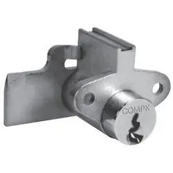 NATIONAL CABINET LOCK C9300 Postal Mailbox Lock, 90 Degree Counter Clockwise Cam Turn to Open, Screw Mount, With Cam, (3) Removable Key in Locked Position