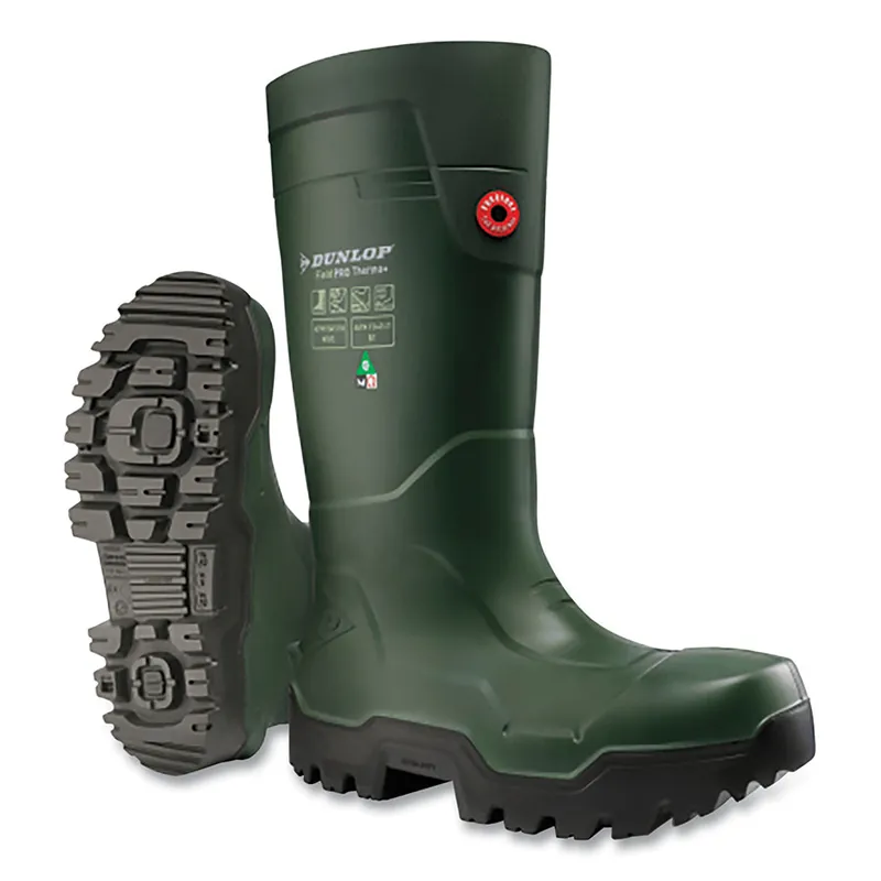 Dunlop Protective Footwear LPLKL01-9 FieldPRO Thermo+ Rubber Boots Size 9 Green