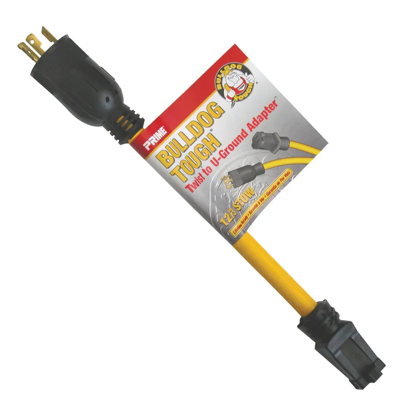 Prime AD100801LBR11104 U-Ground Adapter 1' 15 A 125 V 1875 W