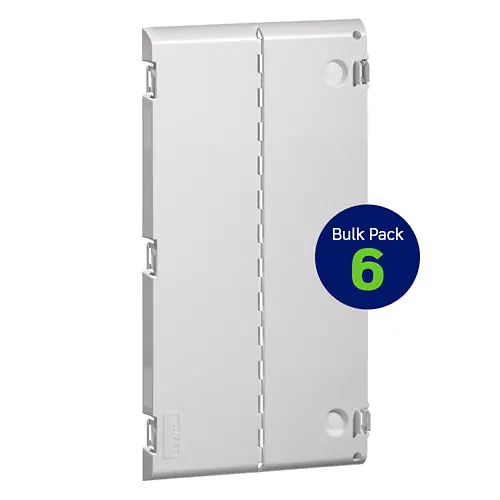 Leviton 49605-28B 28 Vented Hinged Door, Plastic, 6-Pack, White