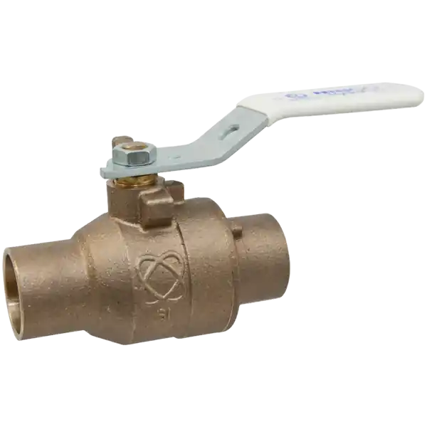 NIBCO NJ83HND S-585-66-LF 2 in. DZR Silicon Bronze Full Port Solder 600# Ball Valve
