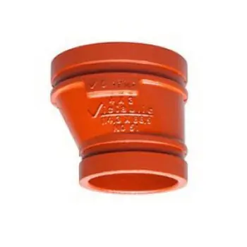 Victaulic FD25051P00 No. 51 4 x 1-1/2 x 10 in. Grooved Carbon Steel Eccentric Reducer