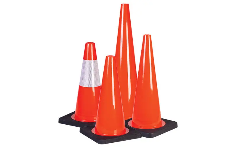 TruForce TC36BB Traffic Cone 36 12 lb Dayglow Orange w/ Rubberized Black Base
