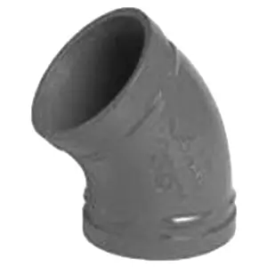Victaulic F060003G00 FireLock 003 Hot Dipped Galvanized Ductile Iron 45 deg Elbow 6 in