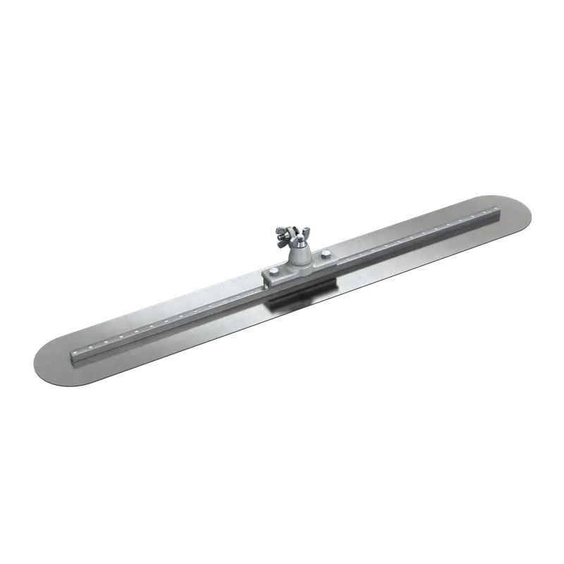 Bon 82-328 Spring Steel Fresno Trowel - Round End 36 x 5 With Locking All Angle Bracket