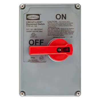 Wiring Device-Kellems HBLDS3RC HWD Non-Metallic Standard UnFusible Replacement Cover