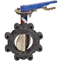 NIBCO NLG150E LD-2100 Series 2-1/2 in. Ductile Iron Buna-N Locking Lever Handle Butterfly Valve