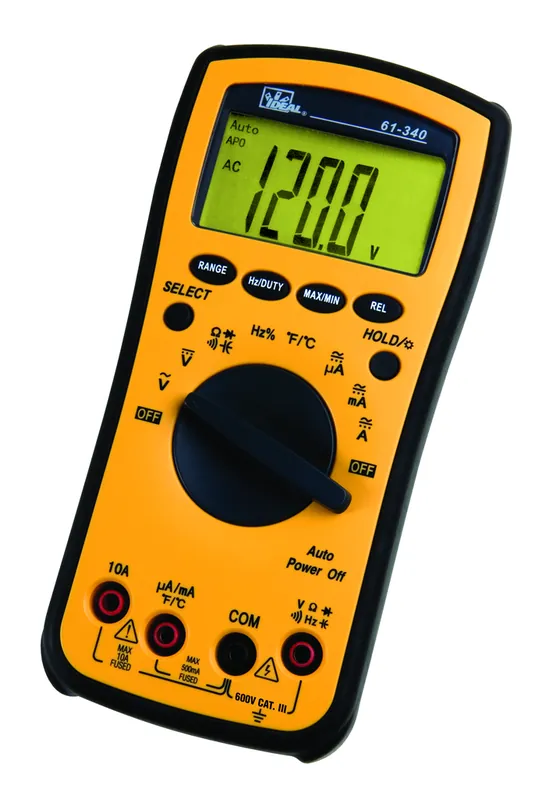 Ideal Industries 61-340 Digital Multimeter Test-Pro 10-400A AC/DC