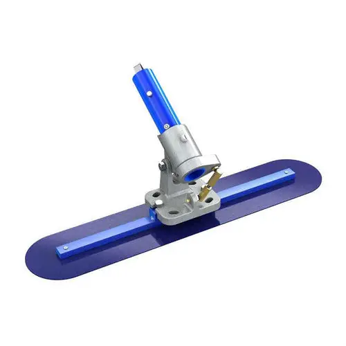 Bon 82-349 Blue Steel Fresno Trowel - Round End 24 x 5 with Rock N Roll Bracket